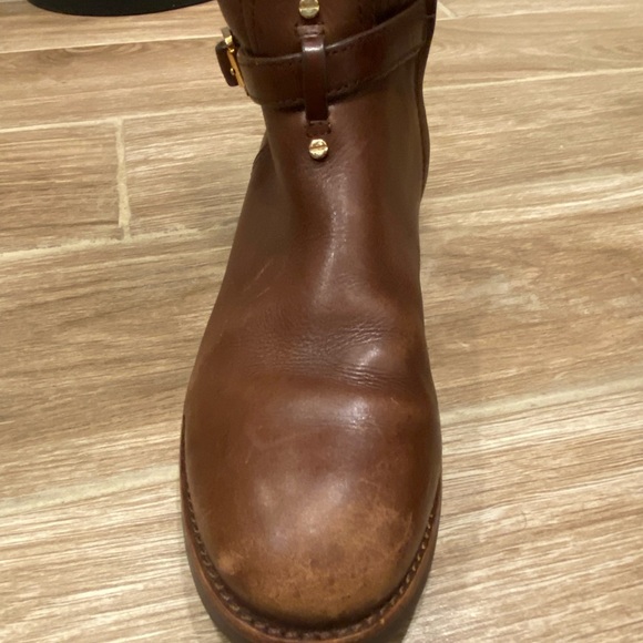 Tory Burch Brown Leather Riding Boots - Picture 4 of 16